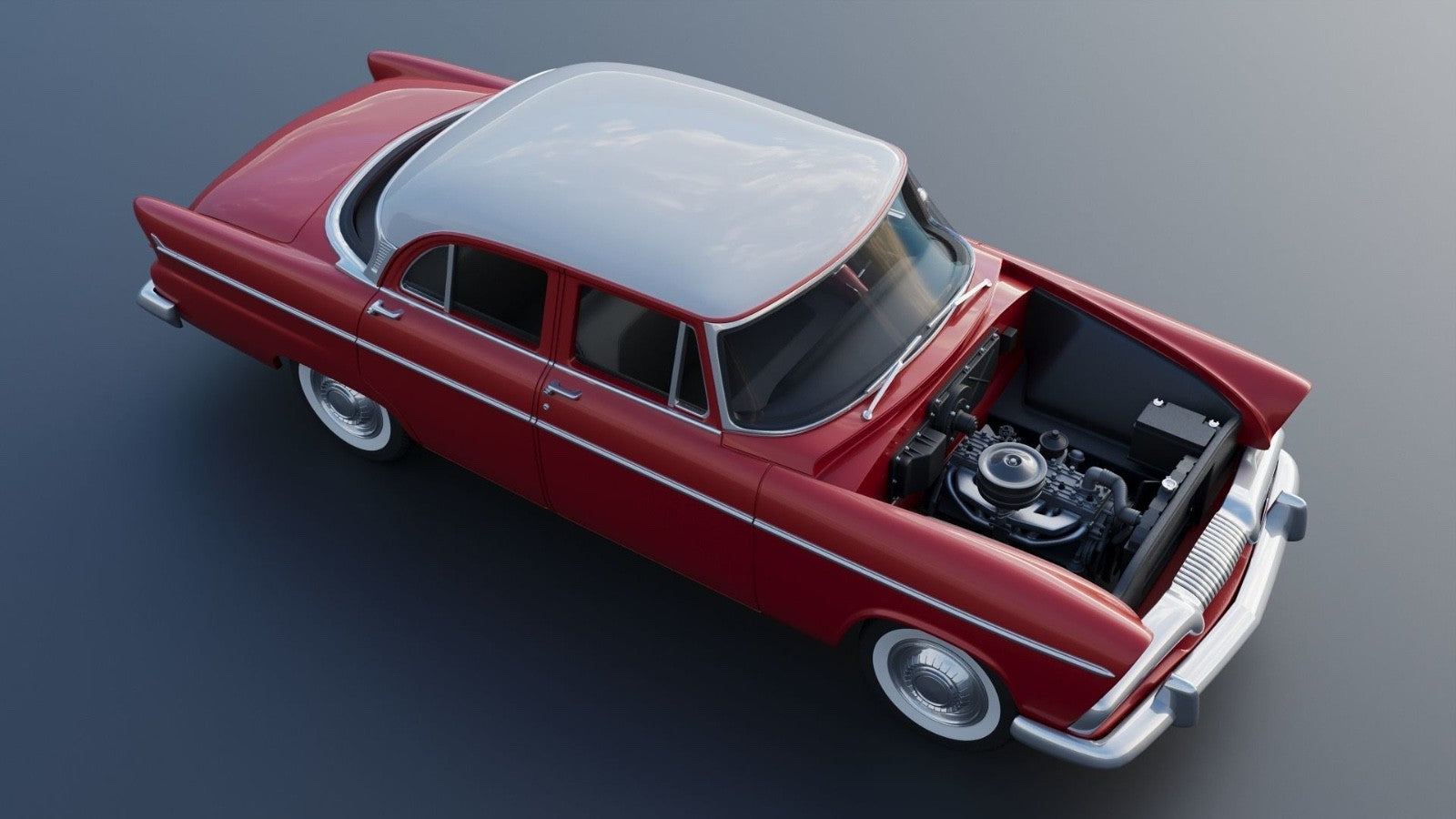 1/25 resin 3d printed 1955 Plymouth Belvedere by Andrey Bezrodny