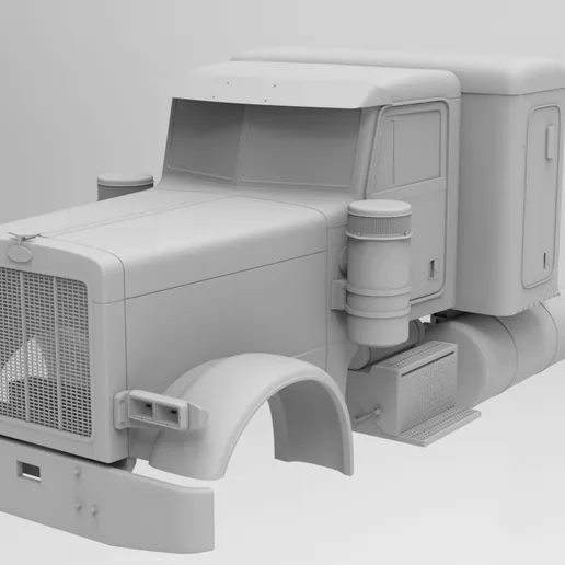 1/25th resin 3d printed Peterbilt 379 w/36" sleeper by Alpha Centauri