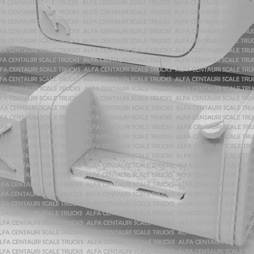 1/25 3d printed Mack R600 w/interior by Alfa Centauri