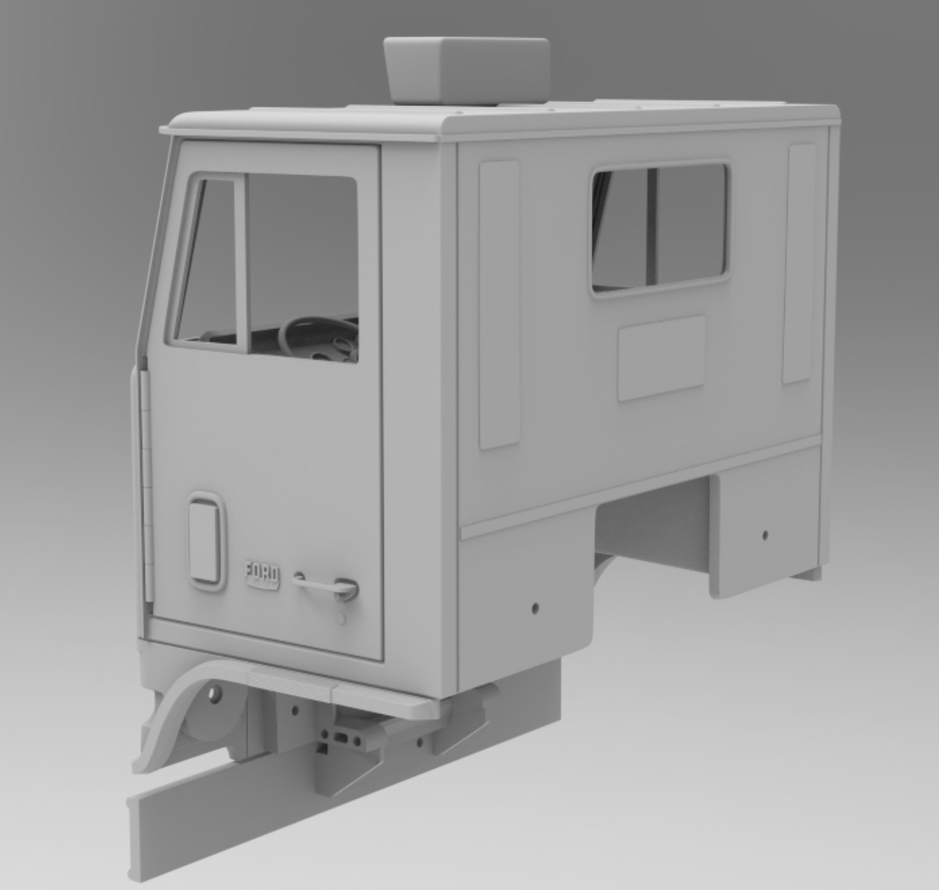 Ford WT9000 1972 52" 1/25th Scale day Cab designed by Alfa Cantauri