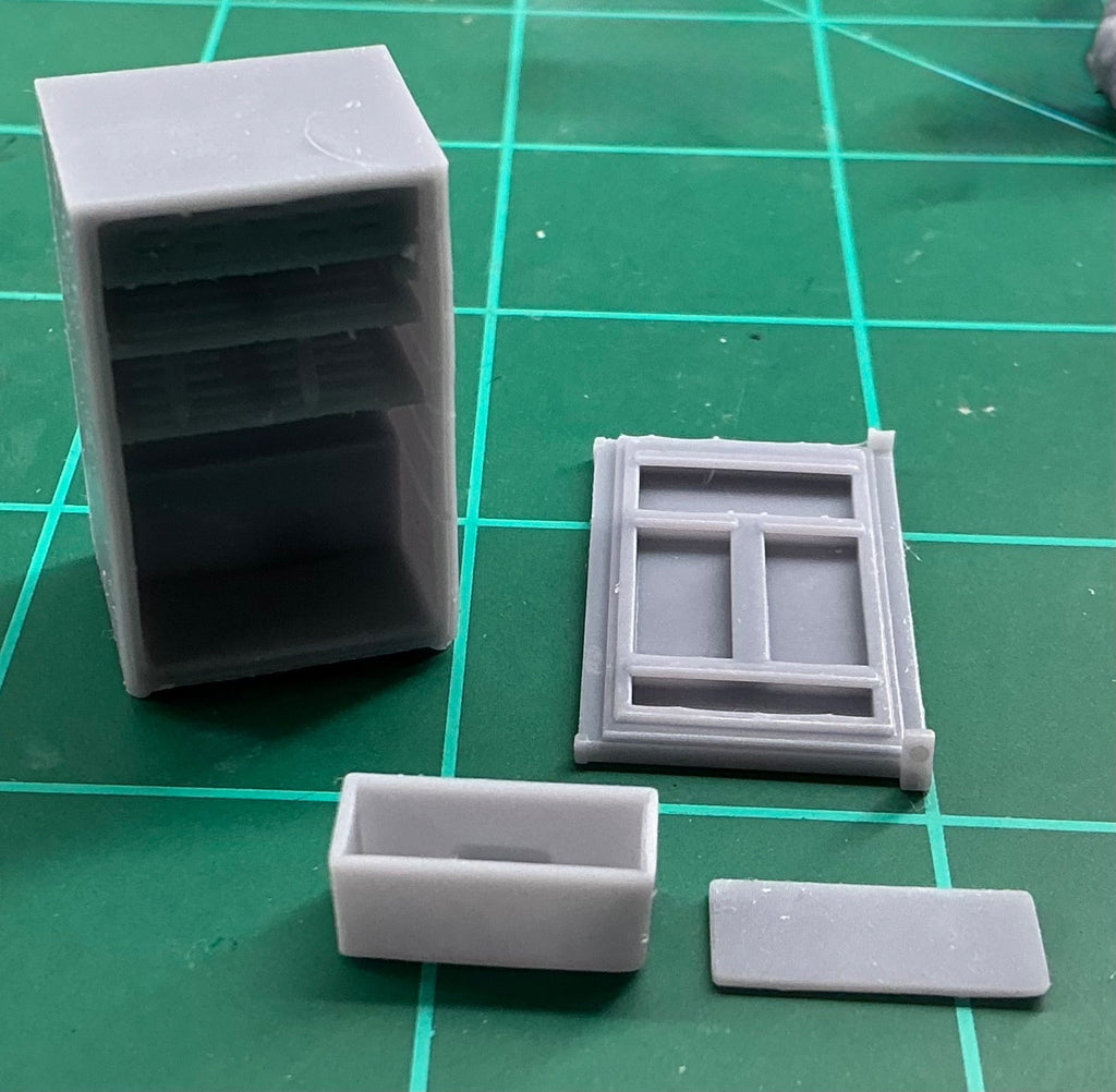 1/25 resin 3d printed mini fridge by Nahuel Customs