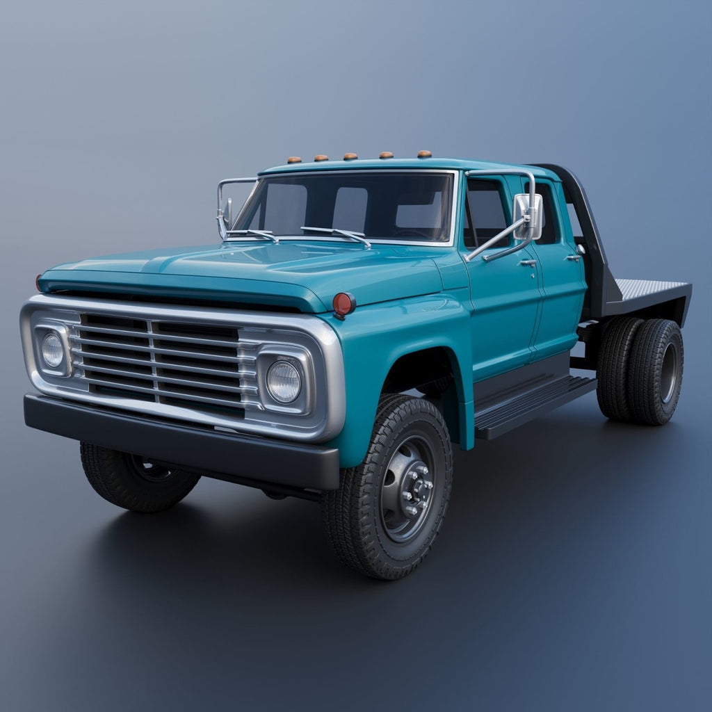 1/48 resin 3d printed 1971 F-750 Crew Cab pickup/utility bed work truck