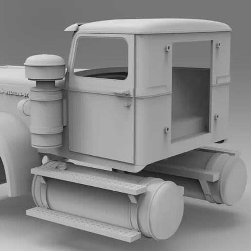 1/32 resin printed white western star with sleeper by Alfa Centauri