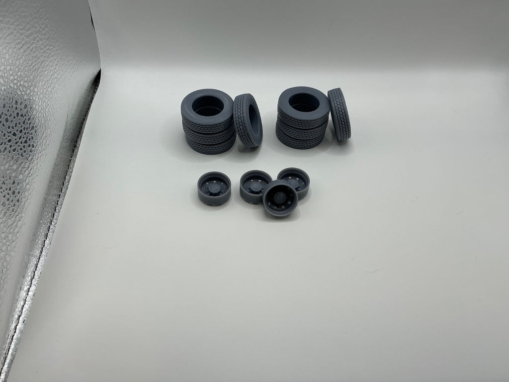 1/25th scale 10 Hole rear double wheel  by 3dtech design