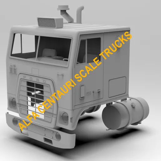 1/25 printed 1974 Ford WT9000 82” sleeper by Alfa Centauri