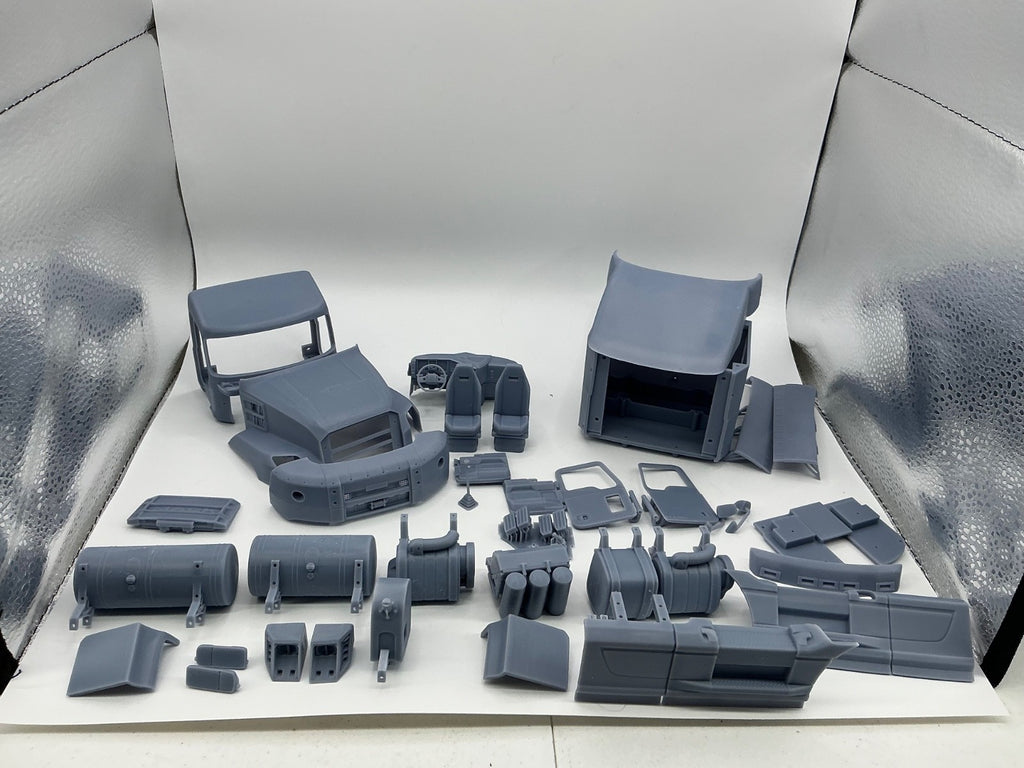 1/25th 3d printed Mk Anthem 70” sleeper cab cab kit by Alpha Centauri