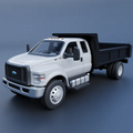 1/25 resin 3d printed Ford F650 Super cab Dump Truck by Andrey Bezrodney