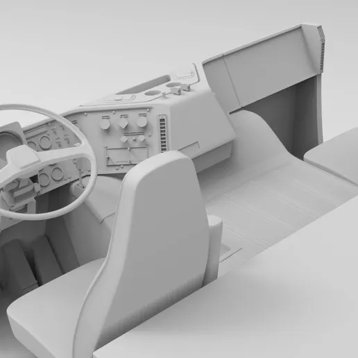 1/25 resin printed MH600 cabover sleeper cab by Alfa Centauri