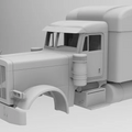 1/25th resin 3d printed Peterbilt 379 ultra cab w/48”sleeper by Alpha Centauri