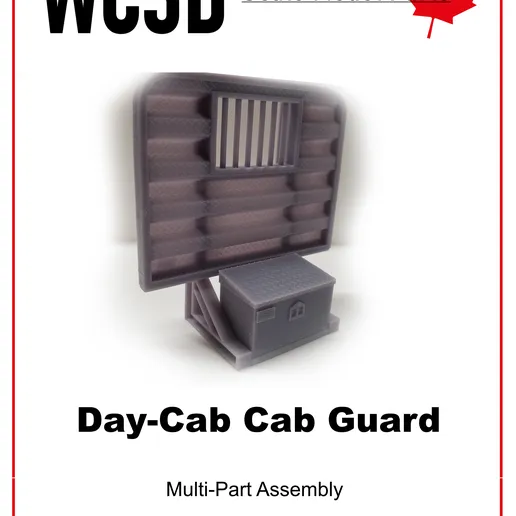 resin 3d printed DAY CAB HEADACHE RACK WITH A CHAIN BOX 1/24-25TH SCALE by WC3D