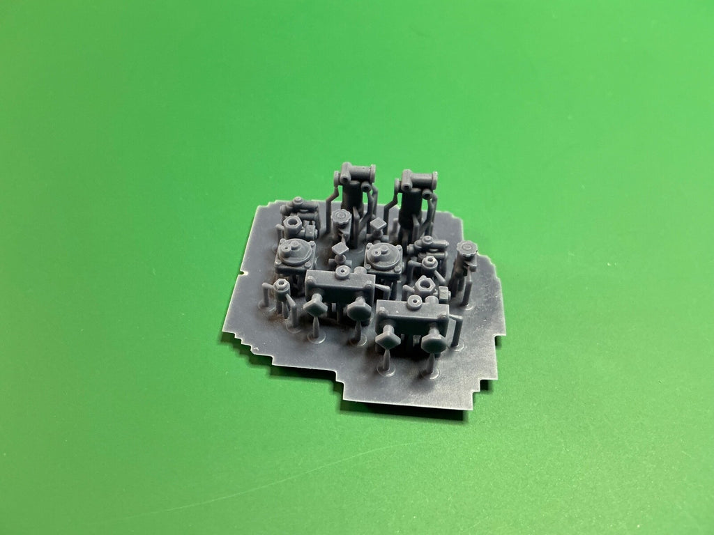 1/25 resin 3d printed AIR BRAKE SYSTEM - VALVE SET FOR TRAILER - TRUCK- RIG