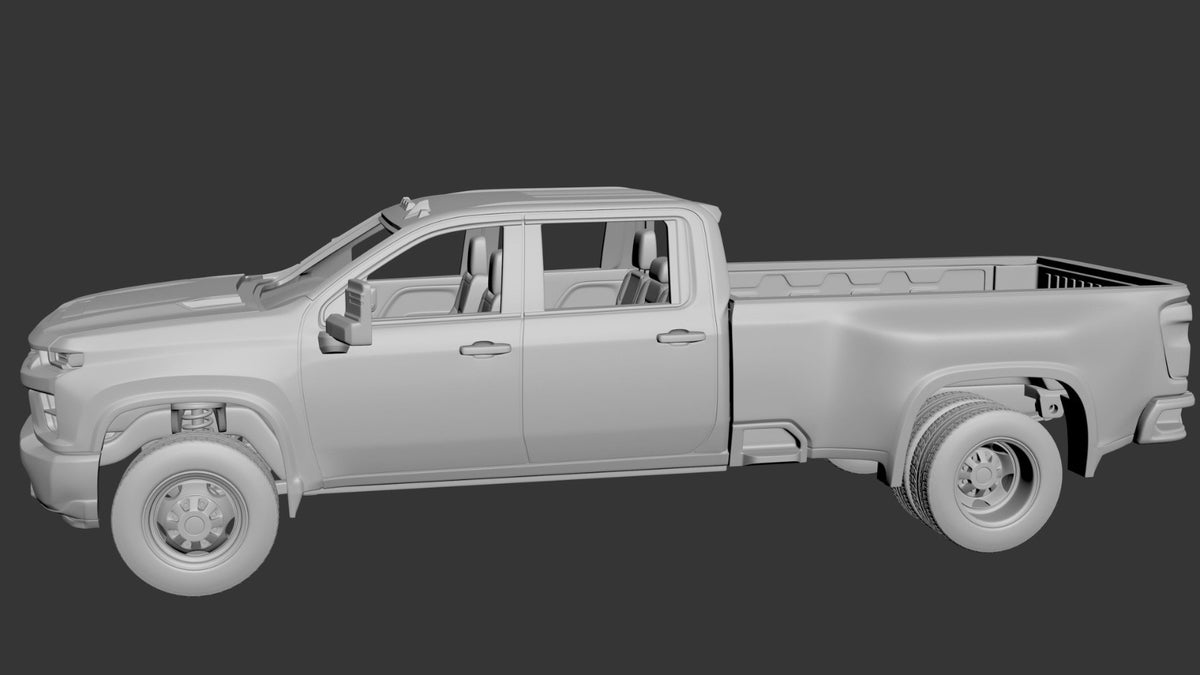 1/25 resin 3d printed 2022 Chevy Silverado dually by Andrey Bezrodney