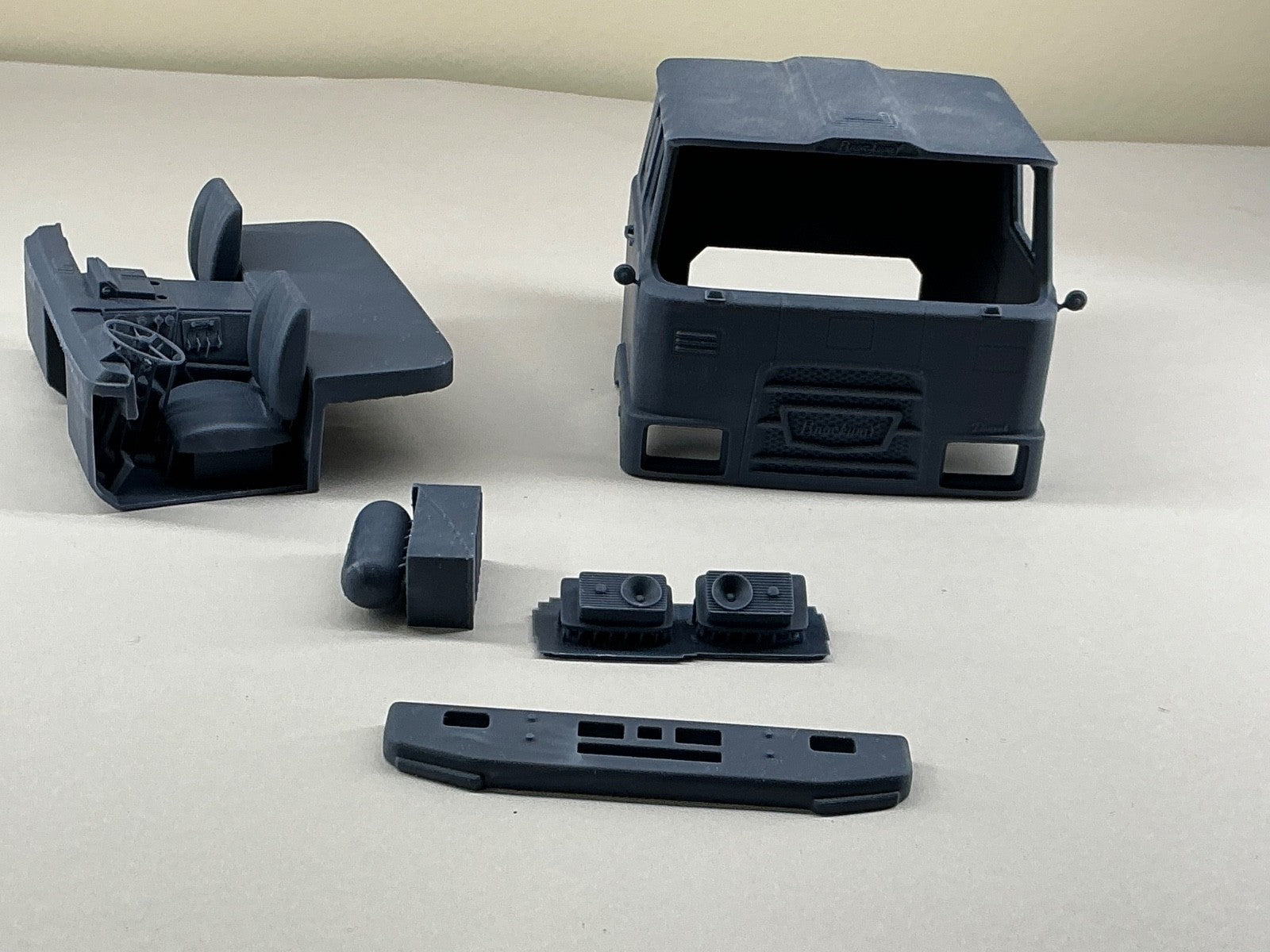 1/25 resin printed Brockway 457 sleeper cabover