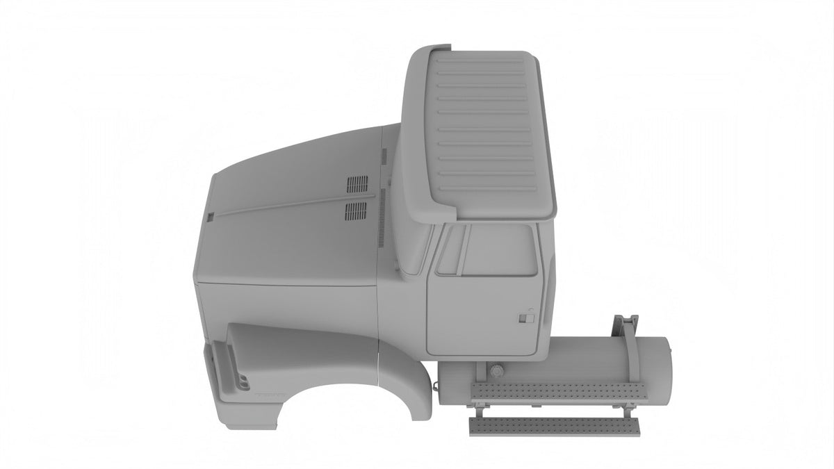 1/24th resin 3d printed White-Volvo WIA64T 1/24 SCALE daycab by Alfa-Centauri