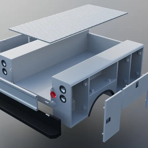 1/25th scale resin 3d printed service truck body by Andrey Bezrodney