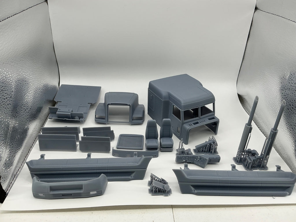 1/25th 3d printed Freightliner FLD 120 mid roof kit by Alpha Centauri