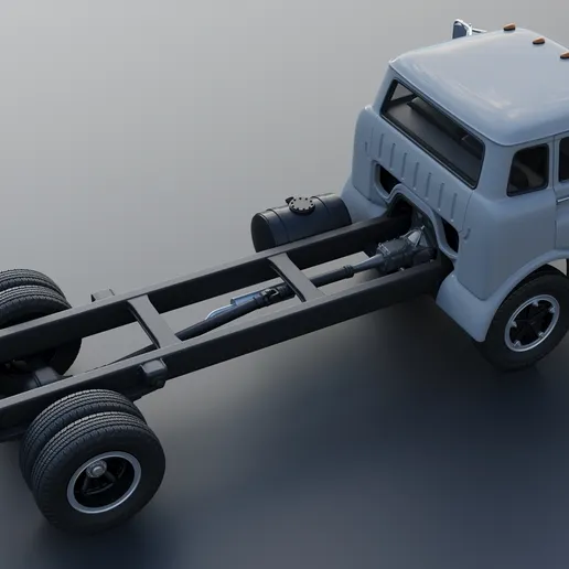 1/25 resin 3d printed Ford C600 by Andrey Bezrodny
