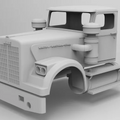 1/25 resin printed white western star day cab by Alfa Centauri