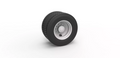 1/25 scale resin 3d printed 2 hole wheels and tires set by by 3D Tech Design