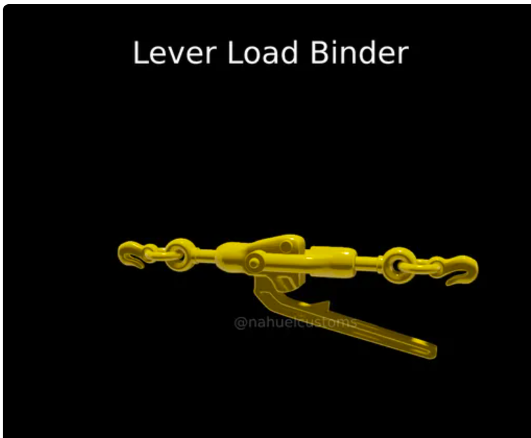 1/25 scale chain binder 6 pack 3d printed