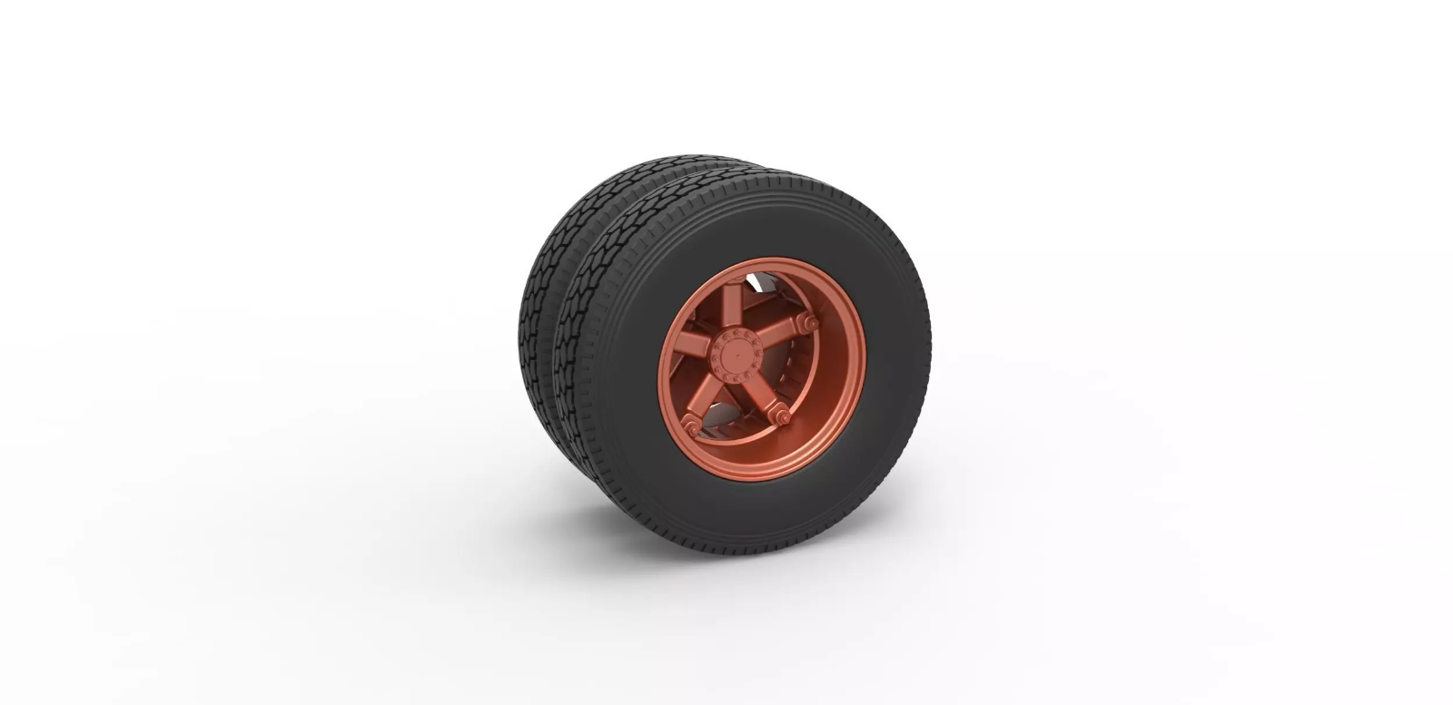 1/35 resin 3d printed 5 spoke wheel and tire set by 3D TECH DESIGN