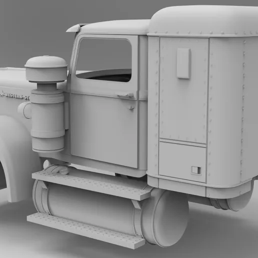 1/32 resin printed white western star with sleeper by Alfa Centauri