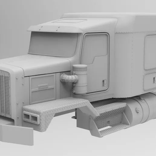 1/24th resin 3d printed Kenworth C500 single steer sleeper  by Alpha Centauri