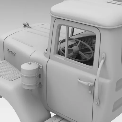 1/25 resin 3d printed BROCKWAY 758 cab by alfa centauri