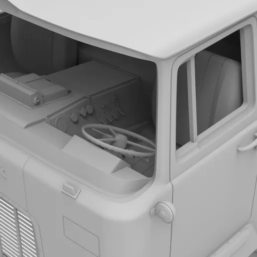 1/25 resin printed F700 cabover sleeper by Alfa Centauri