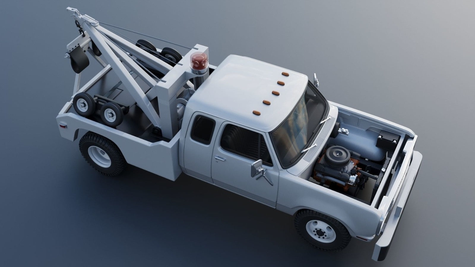 1/25 3d printed 1977 Dodge D300 wrecker by Andrey Bezrodny