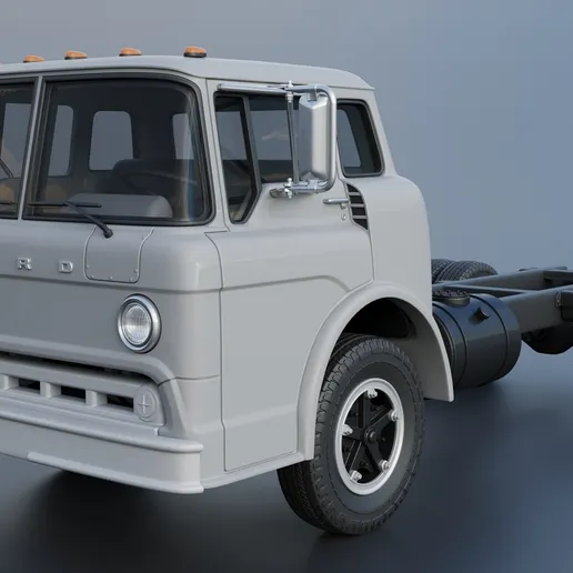 1/25 resin 3d printed Ford C600 by Andrey Bezrodny