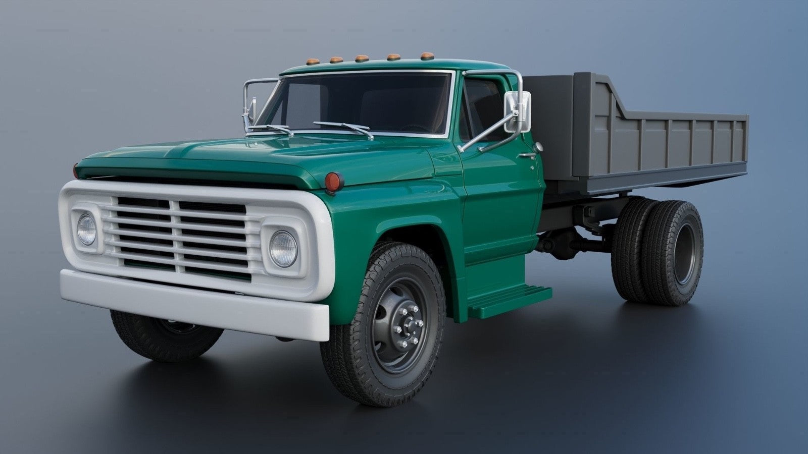 1/25 resin 3d printed 1967 Ford F 500 w/landscape be designe by Andrey Bezrodny