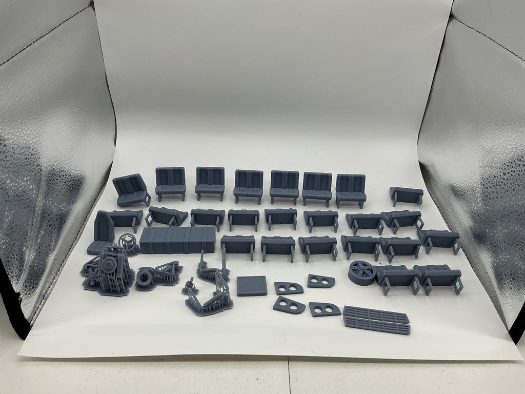 1/25th scale resin 3d printed 82 Ford school bus by 3dtech design