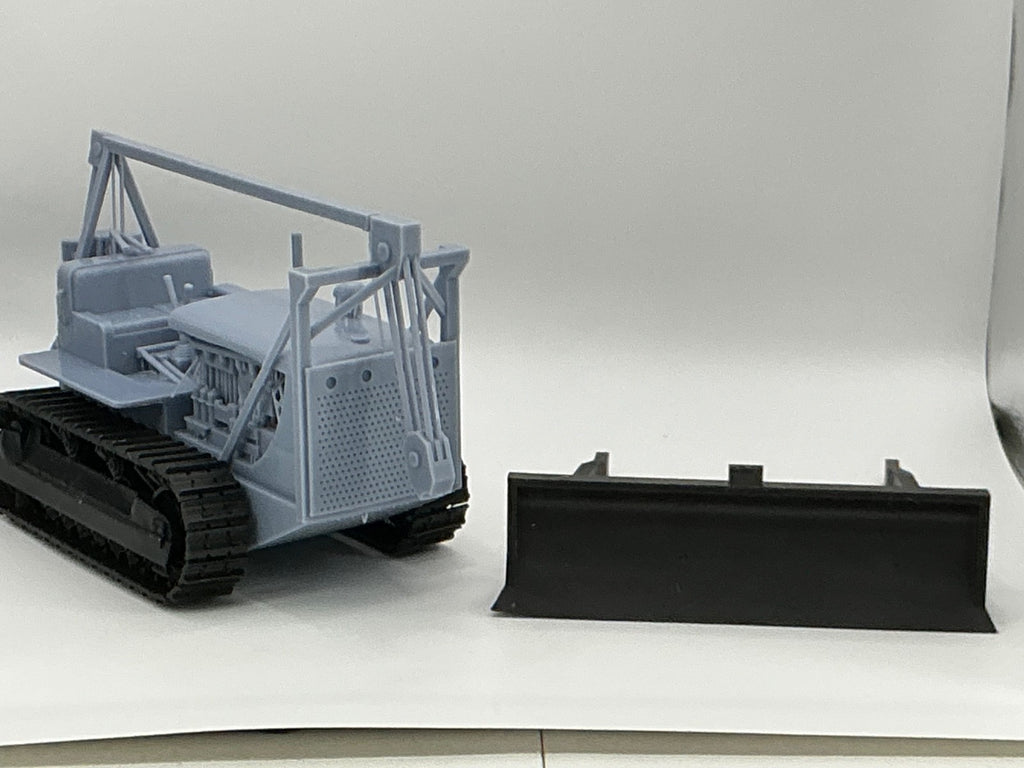 1/25 resin printed D8 dozer with blade attachment WWII by wargame3d