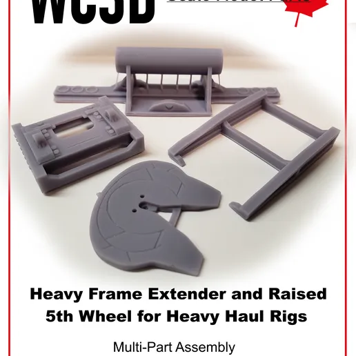 resin 3d printed OILFIELD HEAVY FRAME EXTENSION 1/24-25TH SCALE by WC3D