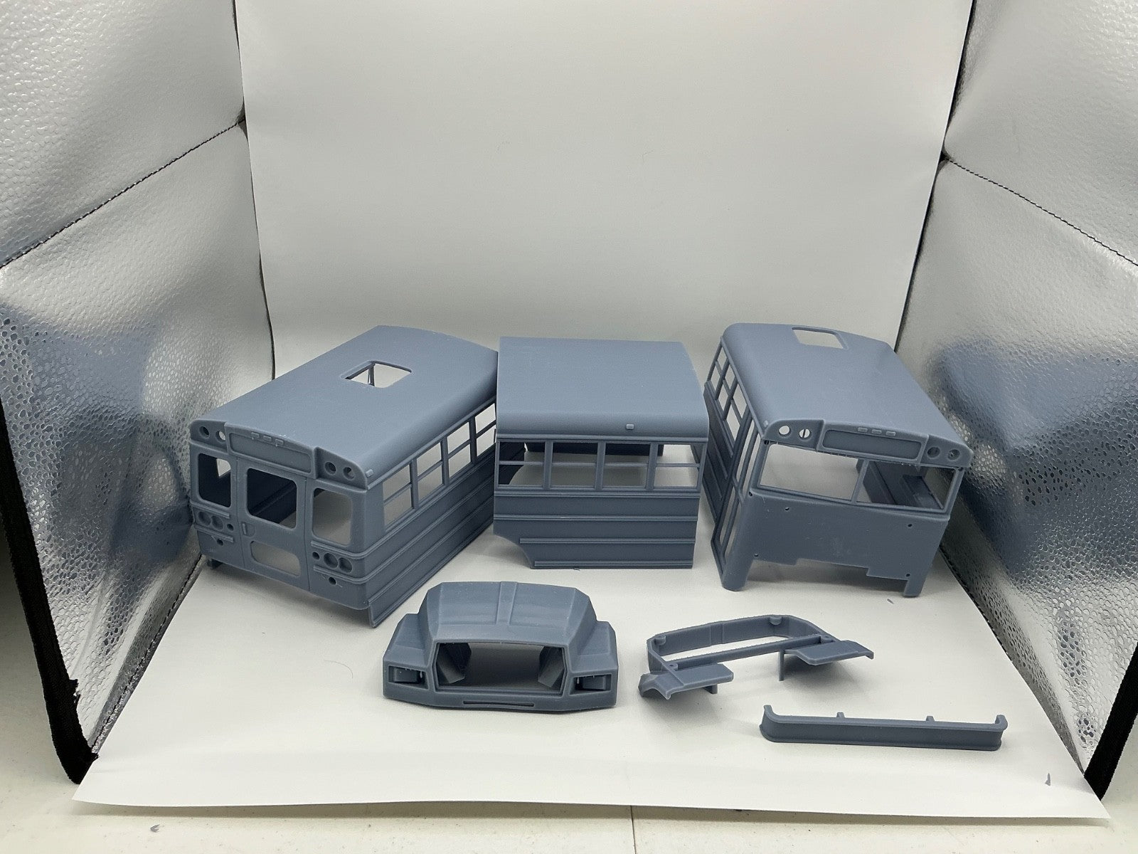 1/25th scale resin 3d printed 82 Ford school bus by 3dtech design