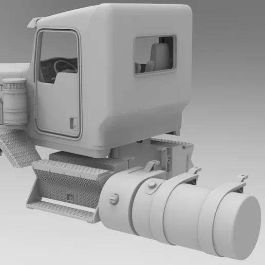 1/25th resin 3d printed Kenworth C500 single steer day cab by Alpha Centauri