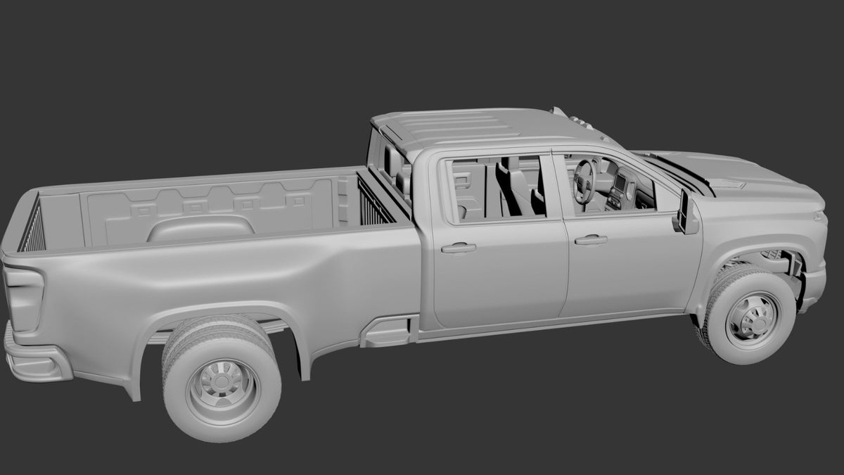 1/25 resin 3d printed 2022 Chevy Silverado dually by Andrey Bezrodney