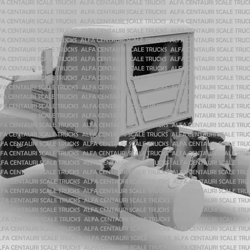 1/25th 3d printed Mk Anthem day cab kit by Alpha Centauri
