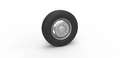 1/25 scale resin 3d printed 7 hole wheel and tire set by 3D TECH DESIGN