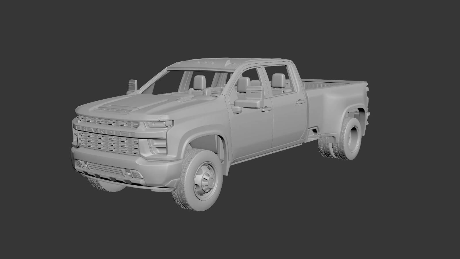 1/25 resin 3d printed 2022 Chevy Silverado dually by Andrey Bezrodney