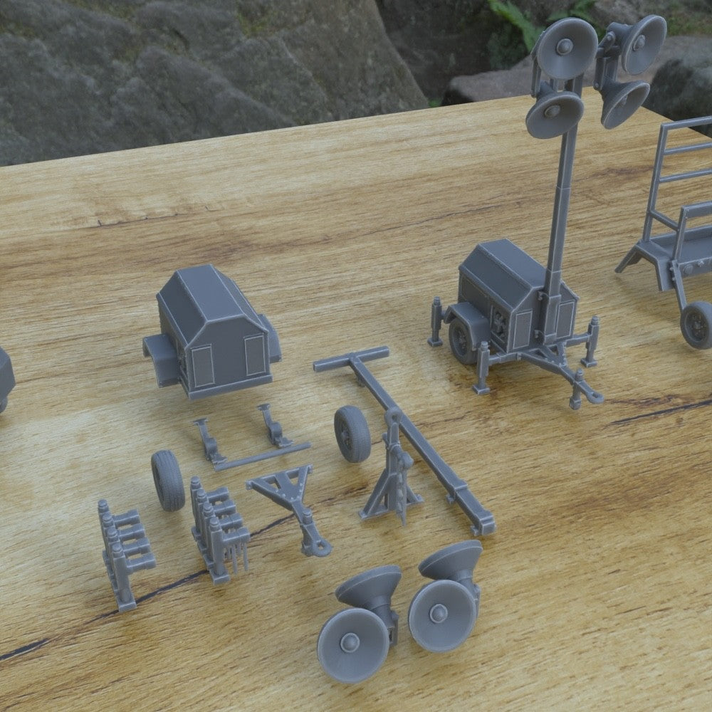 1/25th scale resin 3-D printed construction equipment set by Myportal Studios