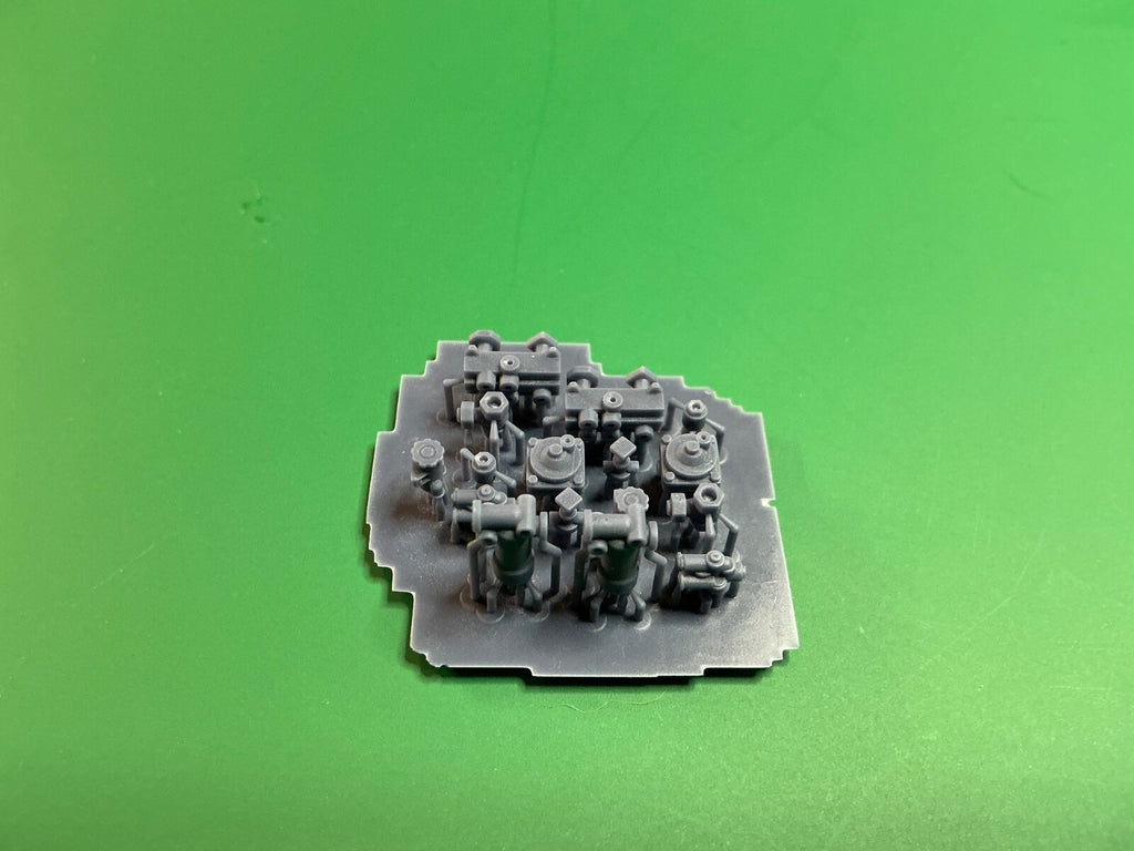 1/25 resin 3d printed AIR BRAKE SYSTEM - VALVE SET FOR TRAILER - TRUCK- RIG
