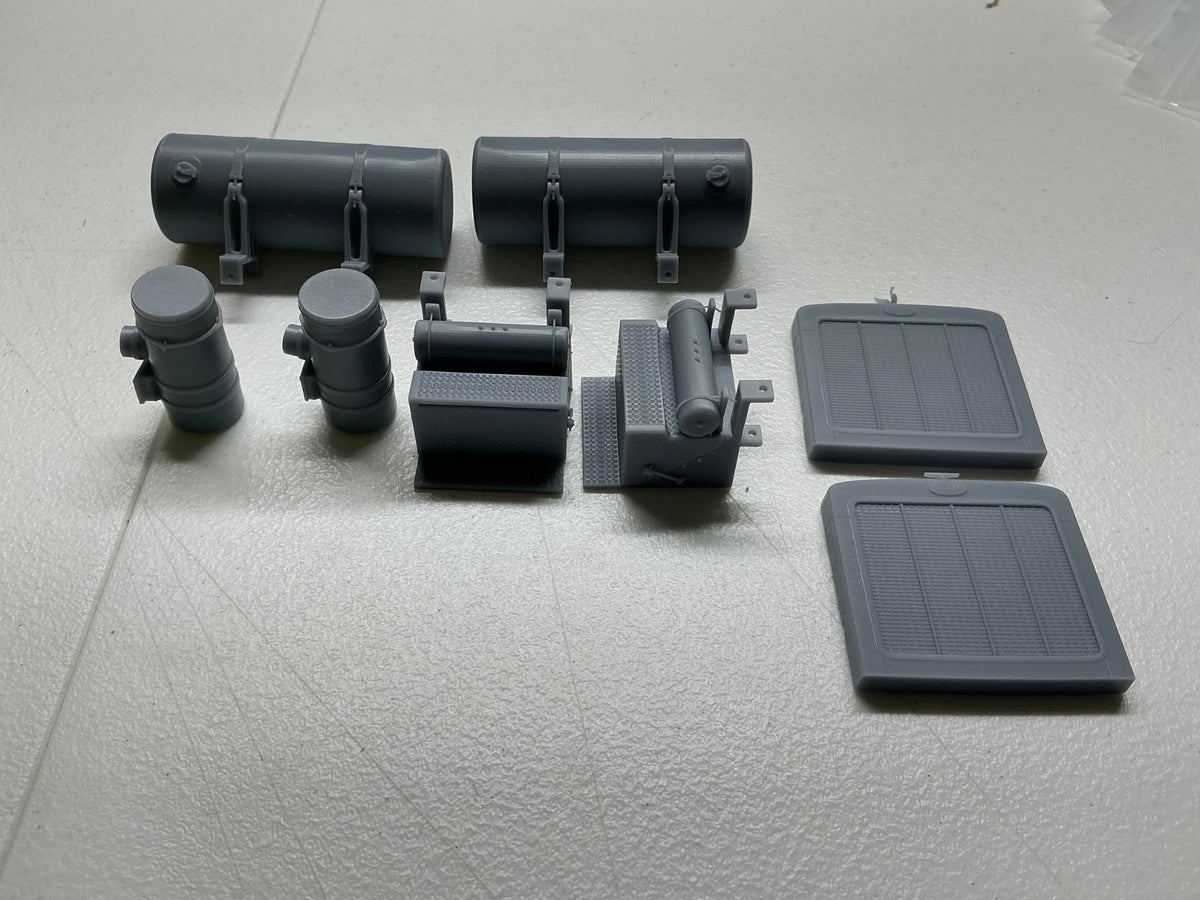 1/25th scale resin 3d printed Peterbilt upgrade set by Alfa Centauri
