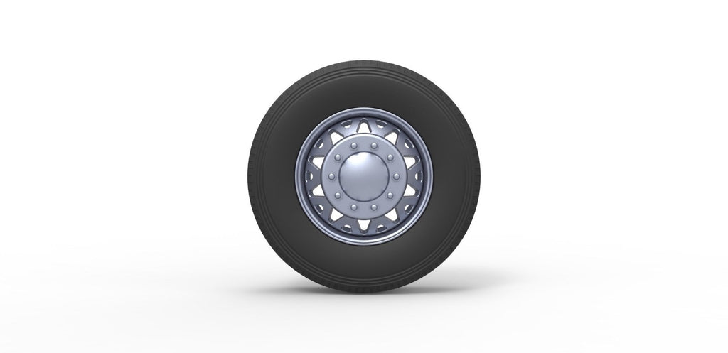 1/25 resin 3d printed custom wheel an tire set by 3D TECH DESIGN