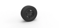 1/25th scale resin 3d printed Front float 6 spoke truck wheel by 3dtech design