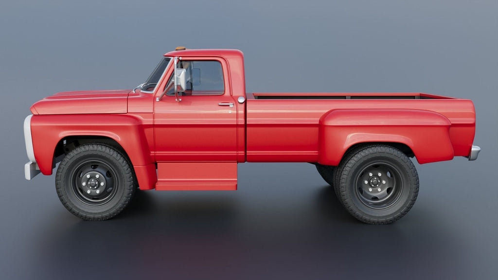 1/25 resin 3d printed 1967 Ford F 500 dually pickup designed by Andrey Bezrodny