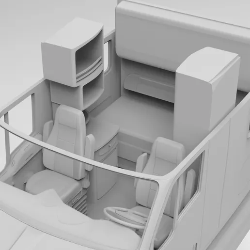 1/25th resin 3d printed Kenworth T2000 designed by Alfa Centauri Trucks
