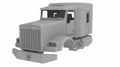 1/25th 3d printed KW T800H ext cab w/62” flat top sleeper kit by Alpha Centauri