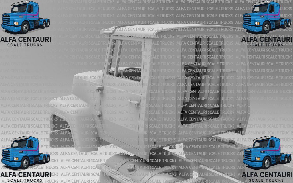 1/25 printed  FORD L / LN 8000 / 9000 105.3 BBC  w/36” sleeper by Alfa Centauri